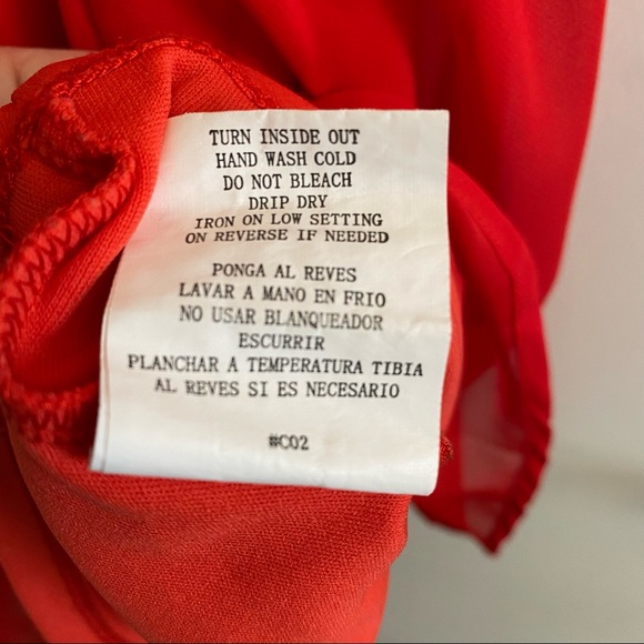 Beaded Red Mini Dress - Picture 10 of 12